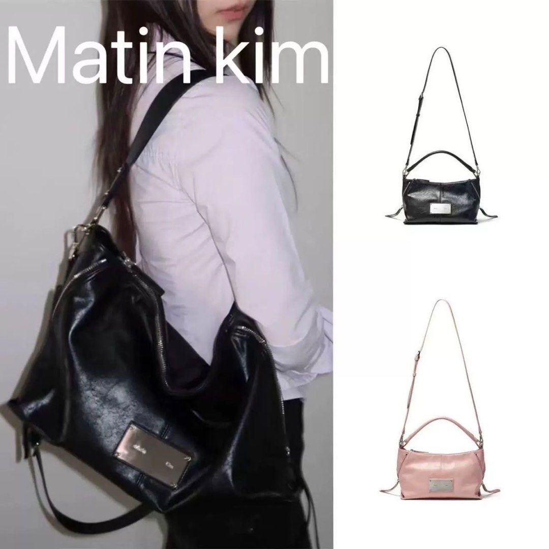 【Matin kim】 Side Zipper Two Way Bag 3色 後面有實物圖/3色🖤🩶🩷/2 sizes)MATIN KIM SIDE ZIPPER TWO WAY