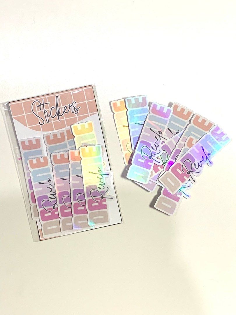 Name stickers (customized | pre-order) (Category: Craft Supplies & Tools) located in Quezon City. Submitted by cb901 (Listing ID 1376790808, Image 1). Description: Pre-order Available in: Glossy Glittered Holographic.