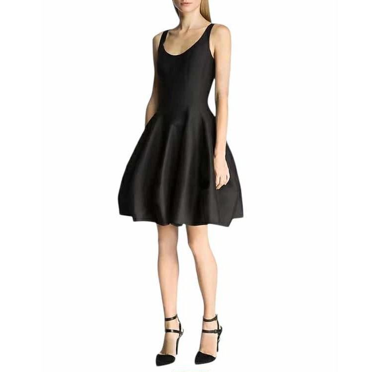 NWT Halston Heritage Black Structured Tulip Dress (Category: Dresses) located in Cebu City. Submitted by posh_avenue888 (Listing ID 1376773458, Image 1). Description: New with tags. Size 0 (fits small). Fabric is cotton/silk blend. 100% authentic!!! Measurements (estimated-taken flat): Armpit: 16 inches; Waist: 13 inches; Length: 33 inches. #BlackDressesBluePlastic2.