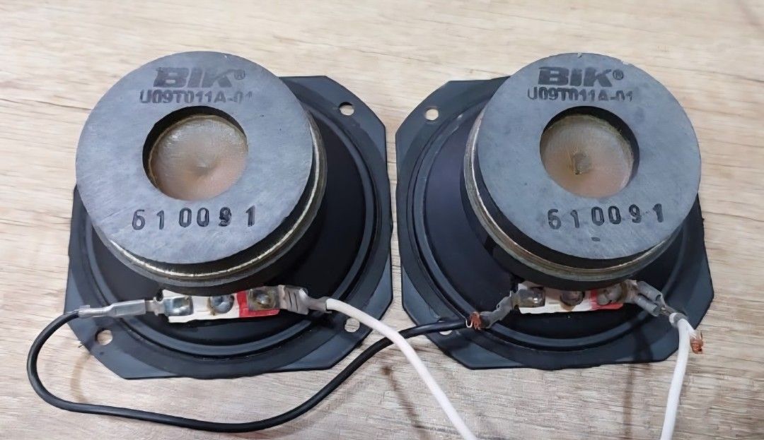 Tweeter (Category: Soundbars, Speakers & Amplifiers) located in Singapore. Submitted by kennyho1669930 (Listing ID 1376656624, Image 2). Description: BIK Karaoke Tweeter good for karaoke $50 one pair I got 4pair self collection only (651440).