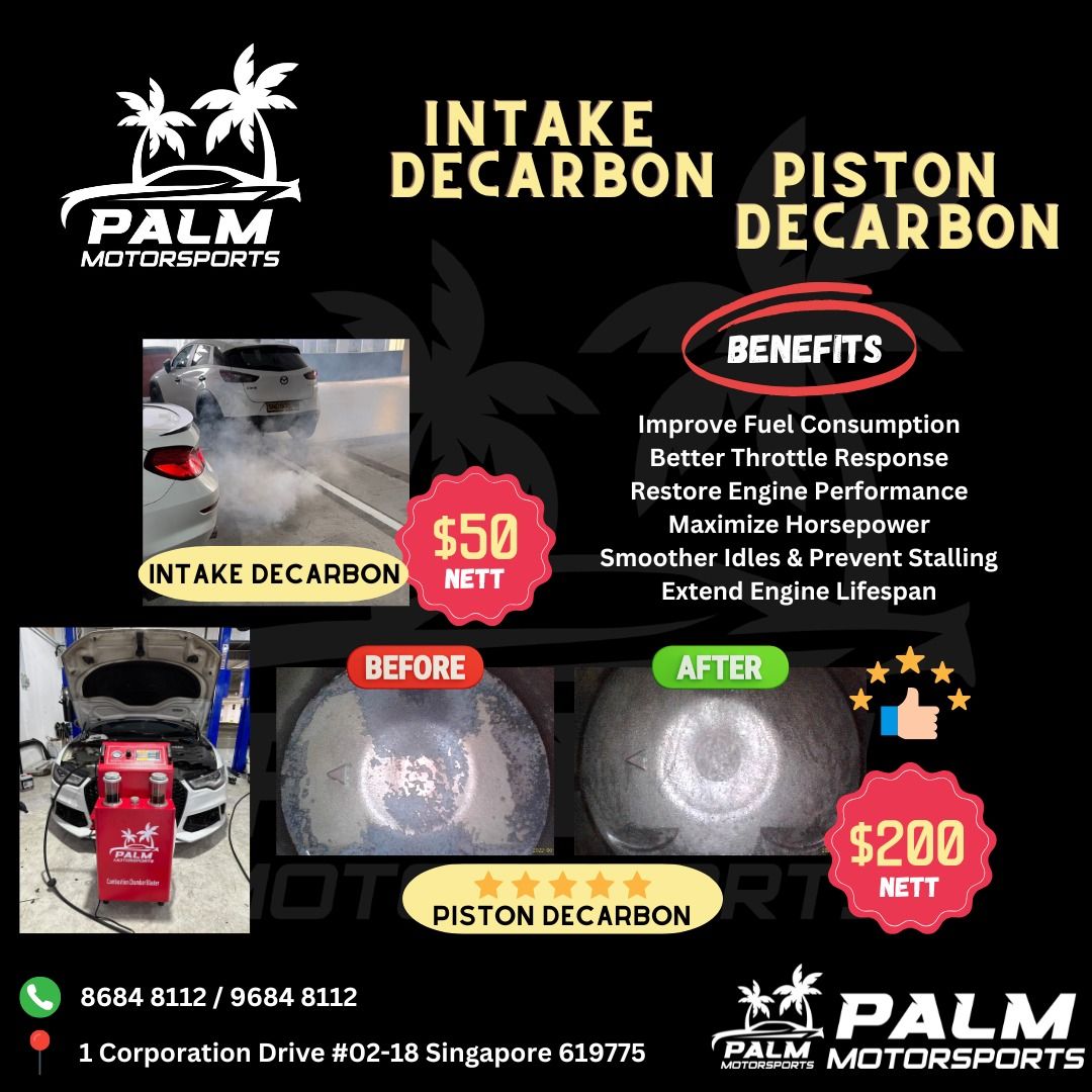 Piston Decarbon / Intake Decarbon, Car Accessories, Car Workshops ...