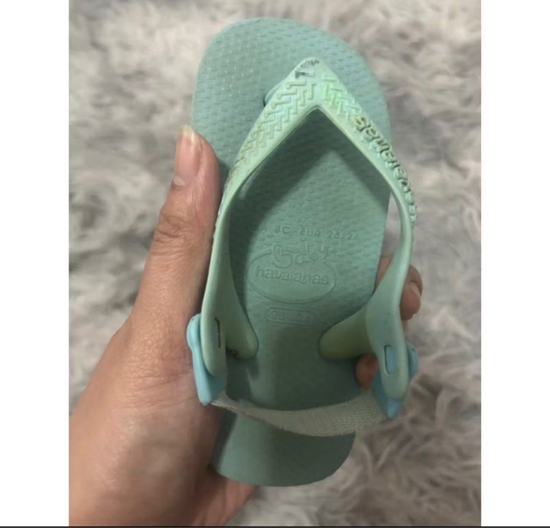 Preloved Havs for kids unisex mintgreen 25-26 flip flop (Category: Babies & Kids Fashion) located in General Trias. Submitted by aprilocampo0412 (Listing ID 1376671083, Image 3). Description: Preloved Havs for kids unisex mintgreen 25-26 flip flop 15cm.