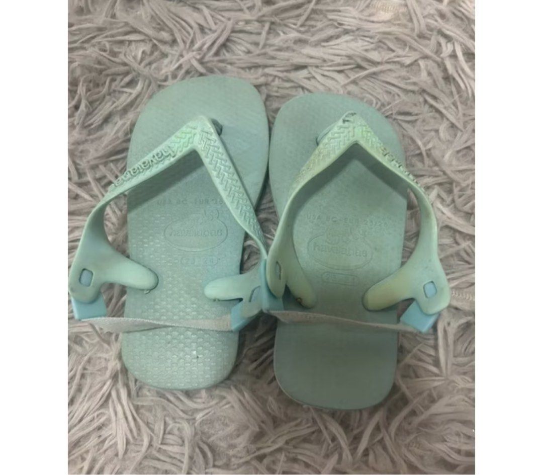 Preloved Havs for kids unisex mintgreen 25-26 flip flop (Category: Babies & Kids Fashion) located in General Trias. Submitted by aprilocampo0412 (Listing ID 1376671083, Image 1). Description: Preloved Havs for kids unisex mintgreen 25-26 flip flop 15cm.
