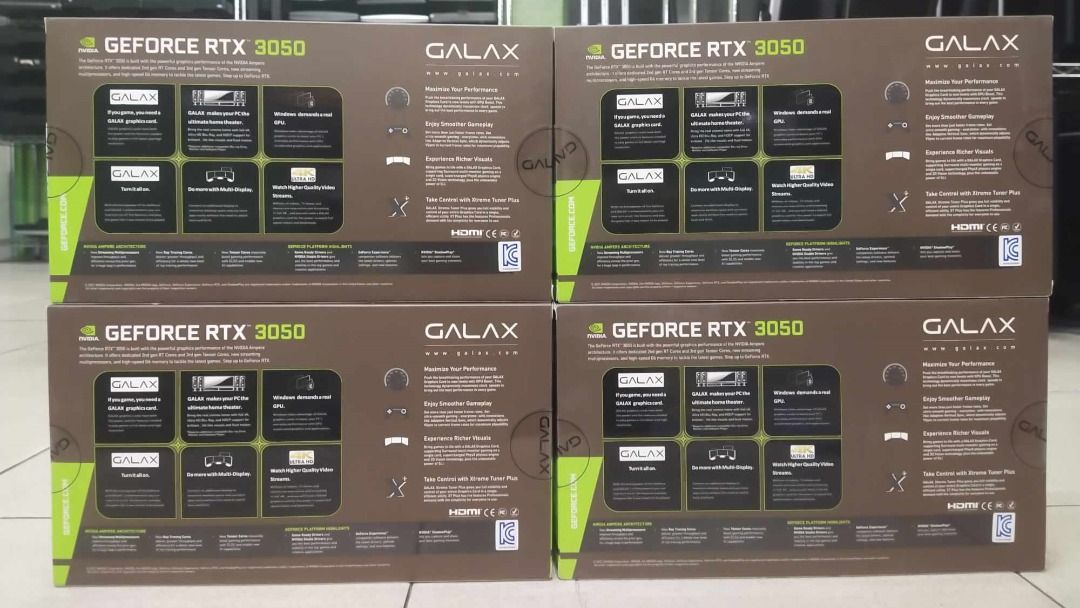 RTX 3050 8GB DDR6 (Category: Desktops) located in Quezon City. Submitted by pcwinnerchai (Listing ID 1376644509, Image 3). Description: 🔰 GAMING VIDEOCARD🔰 📍 Condition: Brandnew📍 ✨ GALAX Brand ✨ RTX 3050 1-Click OC ✨ 8GB GDDR6 128 bit ✨ 8Pin Power ✨ PCI-E ✨ HDMI/ DP Port ✨ 1Cooling Fan ➖ ➖ ➖ ➖ ➖ Php : 💸 12,500 ❌ NO COD 👉 We do shipping nationwide ✅ Ap cargo ✅ Capex cargo ✅ South sea cargo ✅ lalamove pick-up ✅ Bus terminal ‼️ Mode Of Payment