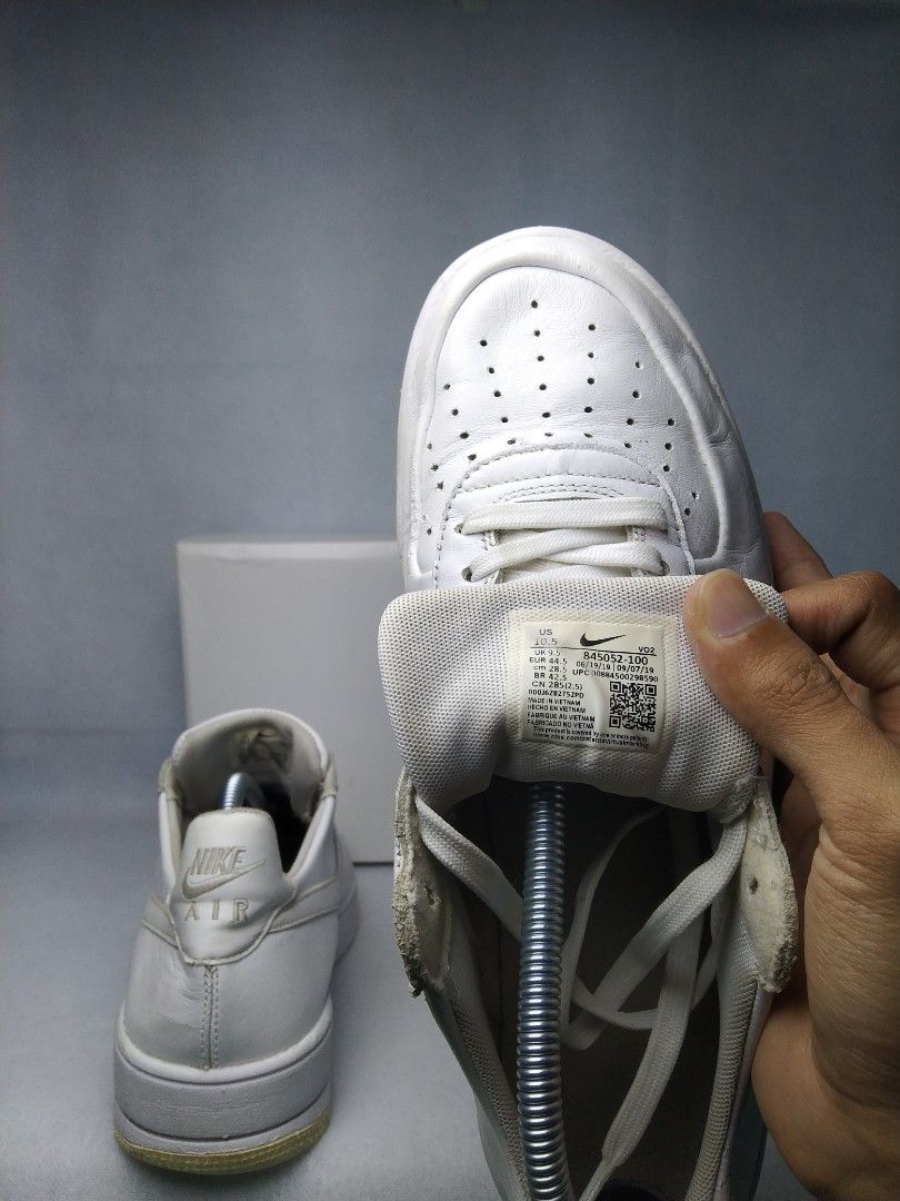 Sepatu Nike Air Force Ultraforce Leather Triple White 845052-100 Size  ins cm