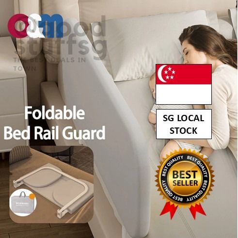 [SG FREE 🚚] Baby Bed Rail Guard Safety Fence Bumper Bed Barrier FOLDABLE Travel Bed Rail Guard (Category: Bed Guards) located in Singapore. Submitted by goodstuffsg (Listing ID 1376625302, Image 1). Description: ✅ FREE local stock doorstep delivery/mailing (2-4 days) ✅ Transaction via Paynow/Paylah/Bank Transfer/Singtel Dash • size: 80cm /120cm/150cm • height : 40 cm+（4-25cm) adjustable • washable cover • can be foldable and carry everywhere • S