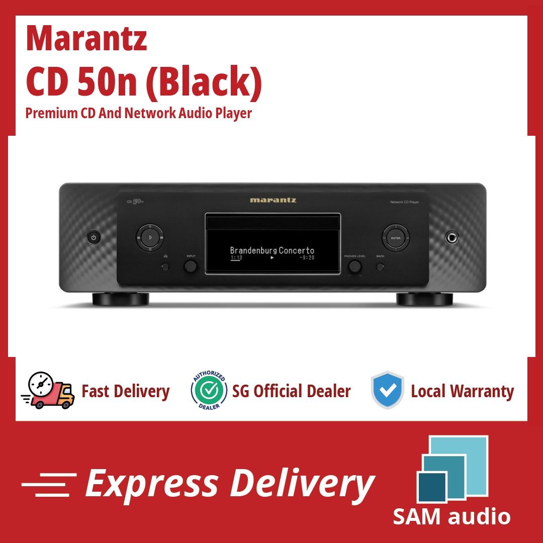[🎶SG] MARANTZ CD 50n (CD50N) Premium CD And Network Audio Player (Category: Other Audio Equipment) located in Singapore. Submitted by sam_audio (Listing ID 1376717530, Image 1). Description: OFFICIAL MARANTZ DEALER (>‿◠)✌ SAM AUDIO 🎵 OFFICIAL MARANTZ DEALER - 1 Year Local Warranty & Aftersales Support 📦 Free Local Standard Delivery (within-3-business-days) for purchases above $50 - Or top up $9.99 for Same Day Delivery (Order before 12pm) 💬 R