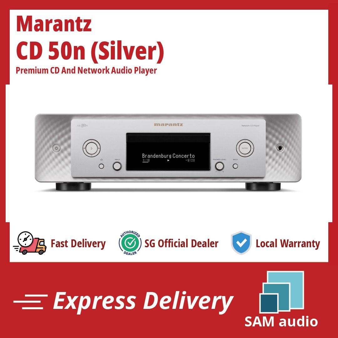 [🎶SG] MARANTZ CD 50n (CD50N) Premium CD And Network Audio Player (Category: Other Audio Equipment) located in Singapore. Submitted by sam_audio (Listing ID 1376717530, Image 2). Description: OFFICIAL MARANTZ DEALER (>‿◠)✌ SAM AUDIO 🎵 OFFICIAL MARANTZ DEALER - 1 Year Local Warranty & Aftersales Support 📦 Free Local Standard Delivery (within-3-business-days) for purchases above $50 - Or top up $9.99 for Same Day Delivery (Order before 12pm) 💬 R