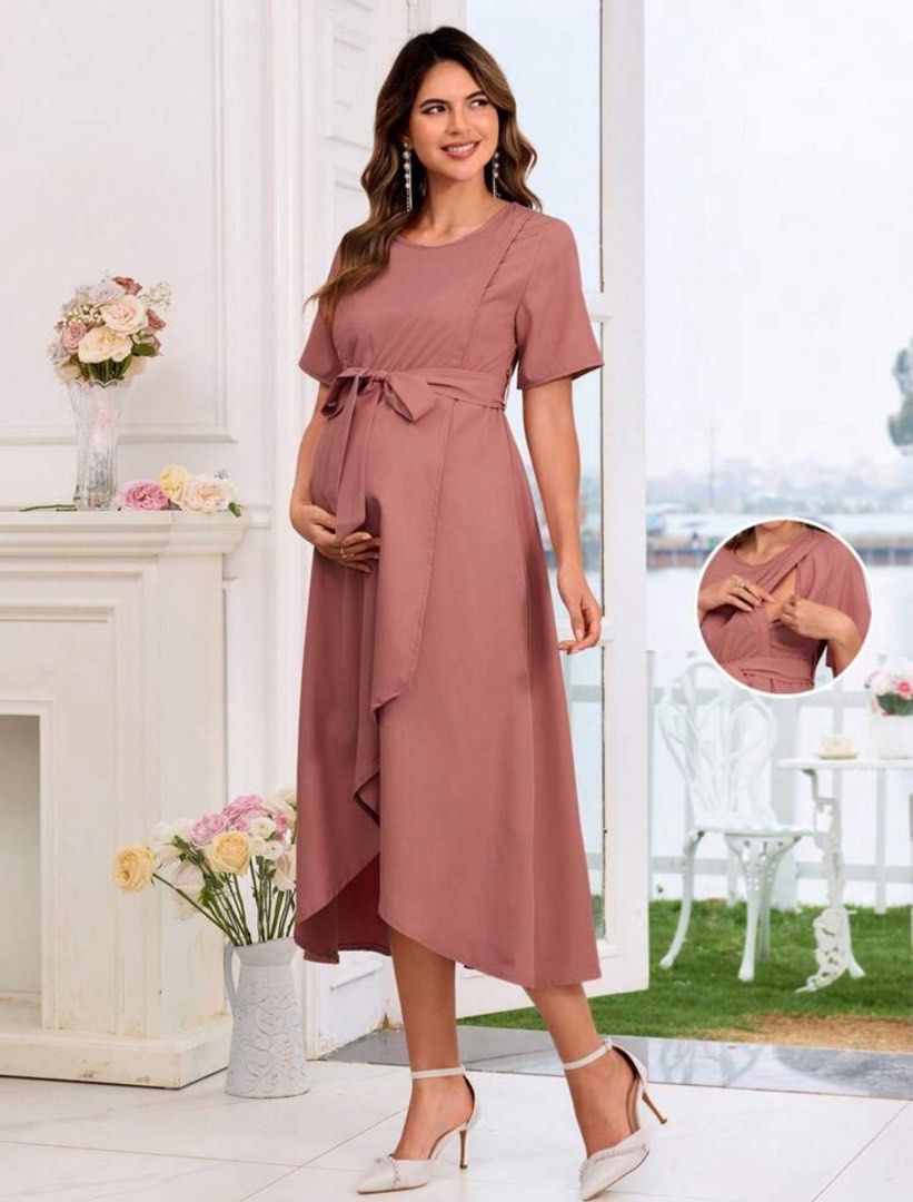 strapless open back dress Maternity Floral Print Skater Dress – InTheStyle