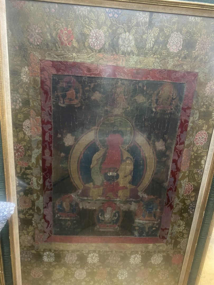Tangkas Tibetan Prayer Scrolls Painted on Silk (Category: Frames & Pictures) located in Marikina City. Submitted by oldschooljunkies (Listing ID 1376636209, Image 3). Description: 33.5 x 52.5 x 1.5.