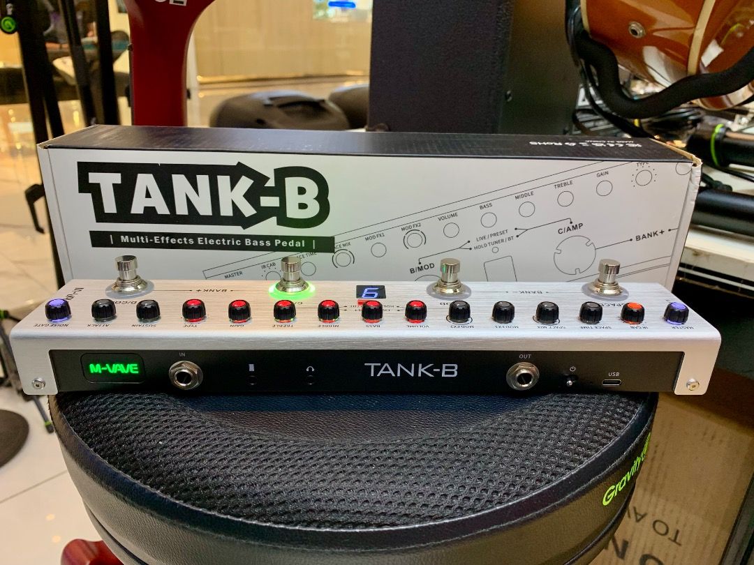 TANK B MULTI BASS GUITAR EFFECTS (Category: Musical Instruments) located in Caloocan City. Submitted by leospinotorr0608 (Listing ID 1376727825, Image 1). Description: TANK-B is a portable and multifunctional Guitar Multi Effects. ■ Built in rechargeable battery. ■ 36 editable Presets inside, user can customize effectors chain then save it. ■ Equipped with Noise Gate,9 Preamp selection slots,3-band EQ,3 Modulations,3 Delay,3 Reverb, 8 IR CAB slot