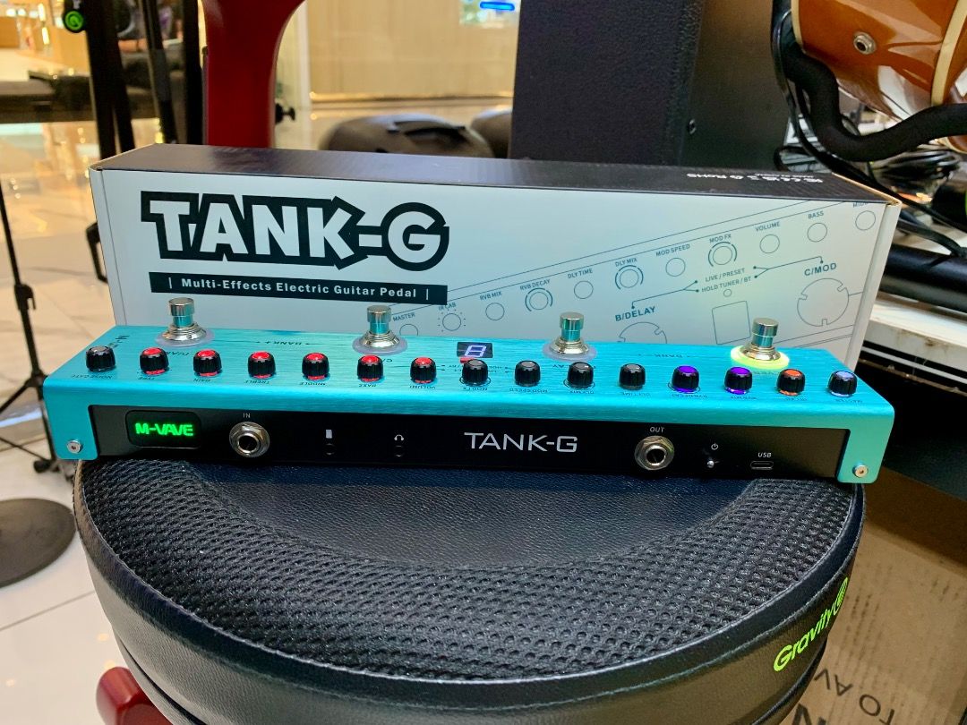 TANK G MULTI GUITAR EFFECTS (Category: Musical Instruments) located in Caloocan City. Submitted by leospinotorr0608 (Listing ID 1376727224, Image 1). Description: TANK-G is a portable and multifunctional Guitar Multi Effects. ■ Built in rechargeable battery. ■ 36 editable Presets inside, user can customize effectors chain then save it. ■ Equipped with Noise Gate,9 Preamp selection slots,3-band EQ,3 Modulations,3 Delay,3 Reverb, 8 IR CAB slots and