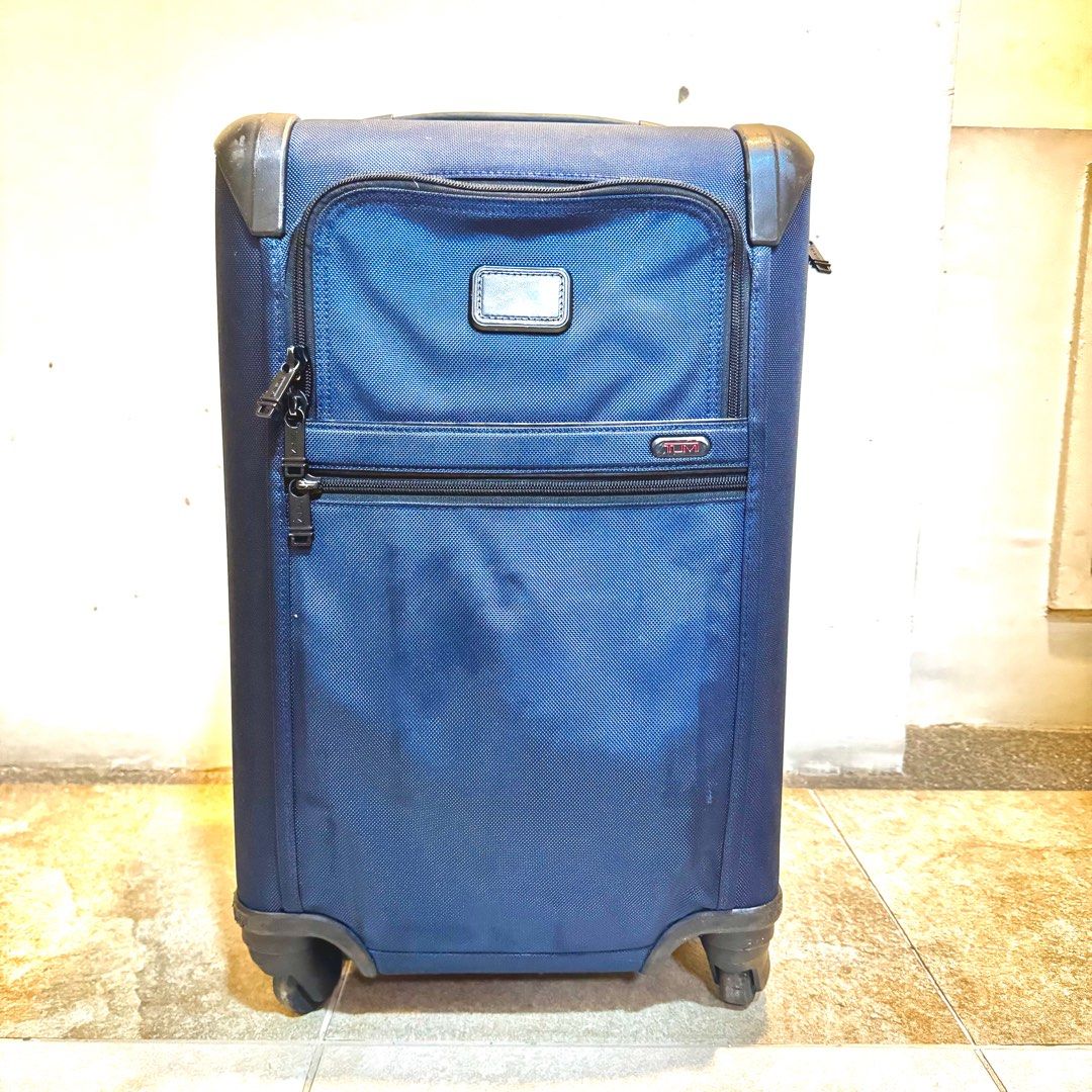 Tumi Carry-on Luggage (Category: Luggage) located in Makati City. Submitted by closet2closetii (Listing ID 1376779071, Image 3). Description: International Dual Access 4 Wheeled Carry On 📌 NO FUNCTIONAL DAMAGE WHEELS ARE WELL MAINTAINED HARDWARES (Zipper, Handle, Wheels, Rubber) are all intact and no issues Some battle-scruffs here and there but still aesthetically good RFS: change to aluminum case 📌 Dimensions H56 cm X W35.5 cm X D23 cm Weight