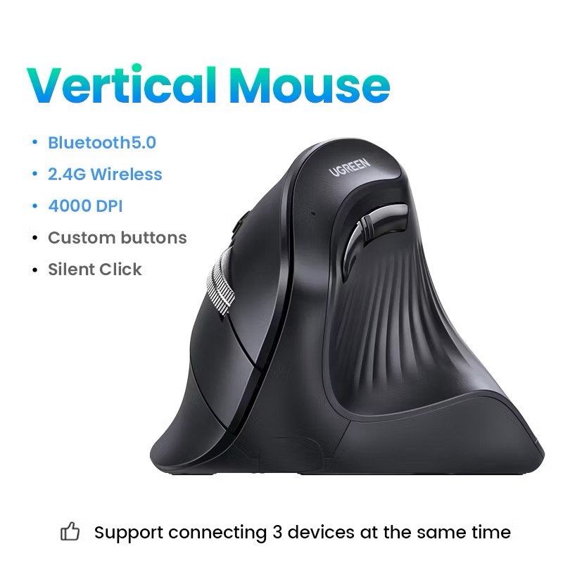 Ugreen Vertical Ergonomic Wireless Mouse