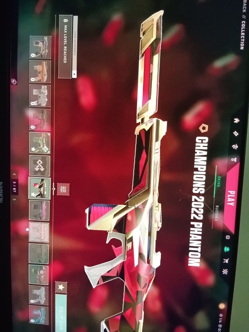 VALORANT ACC FOR SALEE!!! (Category: Game Gift Cards & Accounts) located in Manila. Submitted by carjus (Listing ID 1376764388, Image 2). Description: negotiable price rgx bundle version 1 champions 2022 phantom neo frontier sheriff Prime vandal Blast x odin transaction process half payment pass and user the other half payment then bind yung acc.