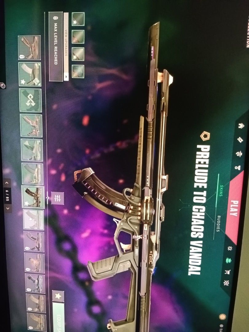VALORANT ACC FOR SALEE!!! (Category: Game Gift Cards & Accounts) located in Manila. Submitted by carjus (Listing ID 1376764388, Image 3). Description: negotiable price rgx bundle version 1 champions 2022 phantom neo frontier sheriff Prime vandal Blast x odin transaction process half payment pass and user the other half payment then bind yung acc.