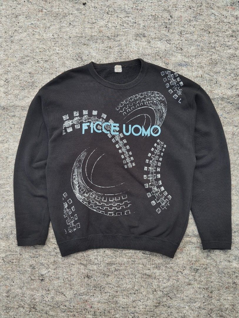 Crew Neck Pullover Vintage Uomo Vintage Thrift Ficce Uomo Sweater