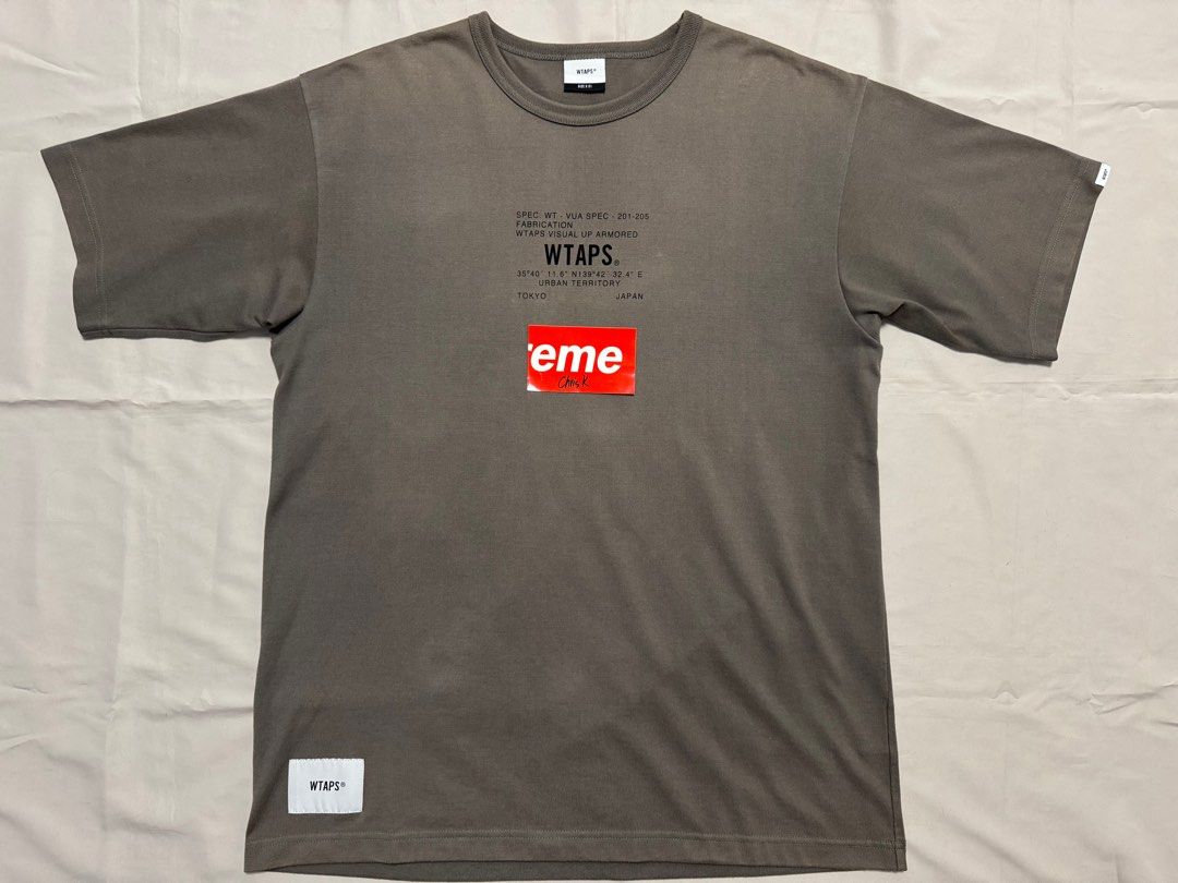 Wtaps Tee （分類：T-shirt、恤衫、有領衫）位於 Hong Kong。 由 chris175 提交（商品編號 1376773971，圖片 2）。簡介： Wtaps Tee Olive size:1 $350 如圖 Full set with tag & bag 現金/PayMe/轉數快 面交/SF到付 。