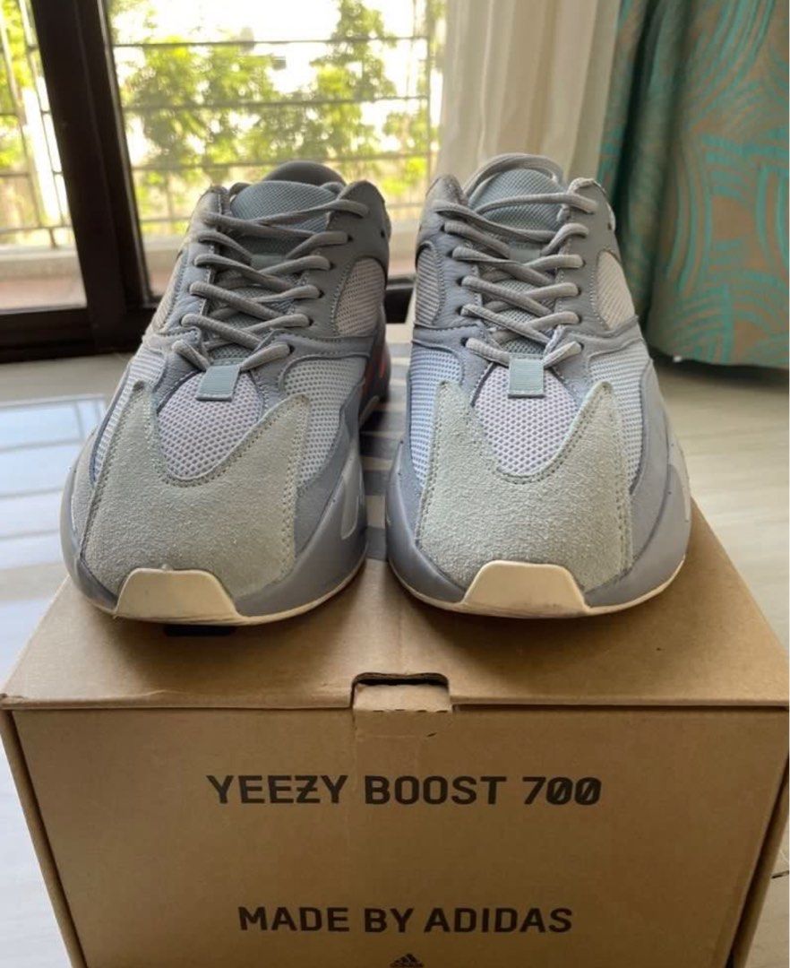 Yeezy 700 inertia (Category: Sneakers) located in Marikina City. Submitted by interlocked (Listing ID 1376711348, Image 2). Description: Barely used. Stocked in shoe closet Size 9.5 Negotiable No history of repair, no issue Dm for inquiries.