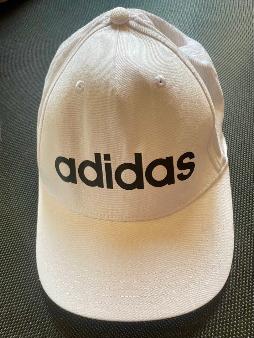 [ADIDAS] WHITE CAP WITH BLACK LOGO (Category: Caps & Hats) located in Santa Rosa. Submitted by kookybooky (Listing ID 1376832006, Image 1). Description: ❣️ITEM IS NEWLY BOUGHT & ONLY WORN ONCE❣️ RFS: NOT USING ANYMORE PRICE IS EXCLUSIVE OF ADDITIONAL PACKAGING OR TRANSPORT FEES .