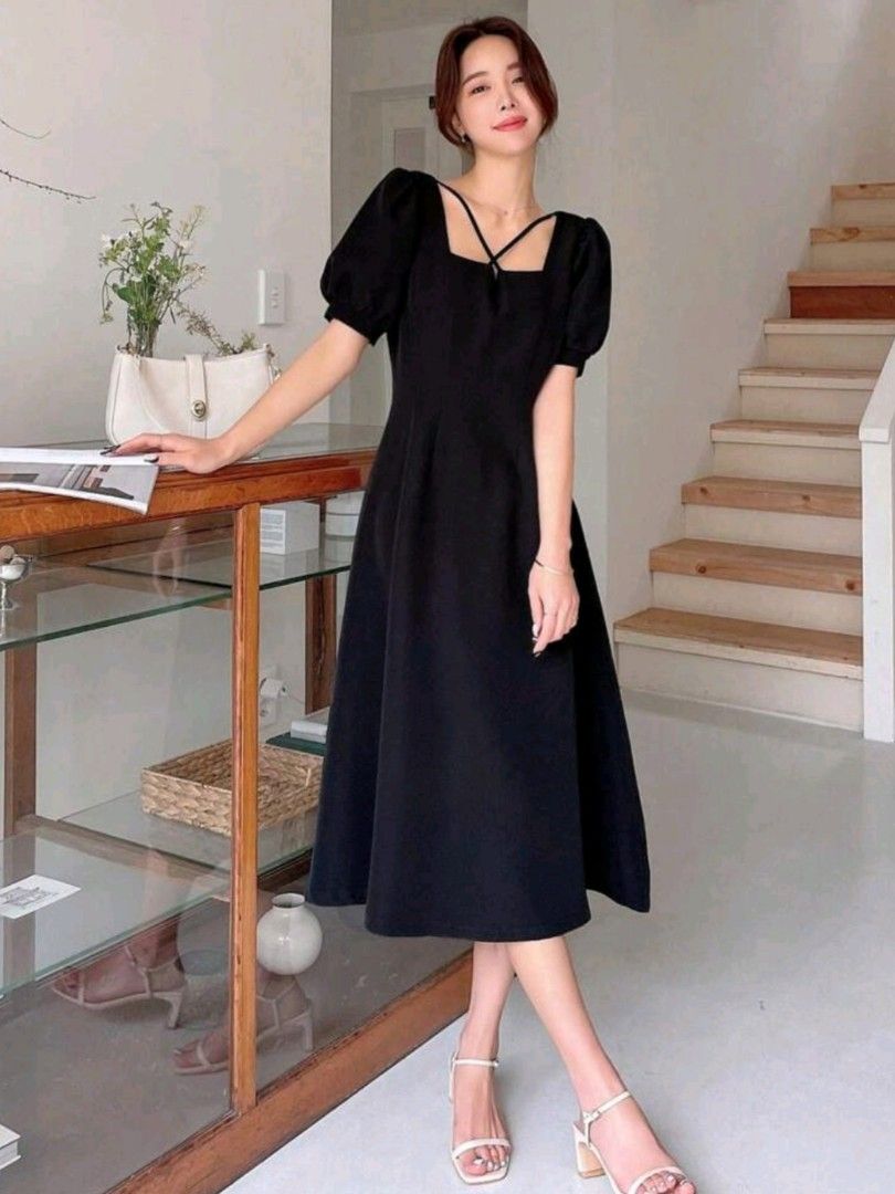 a line dresses singapore Floral Sheer Chiffon Knee-Length A Line Dress – msglamor