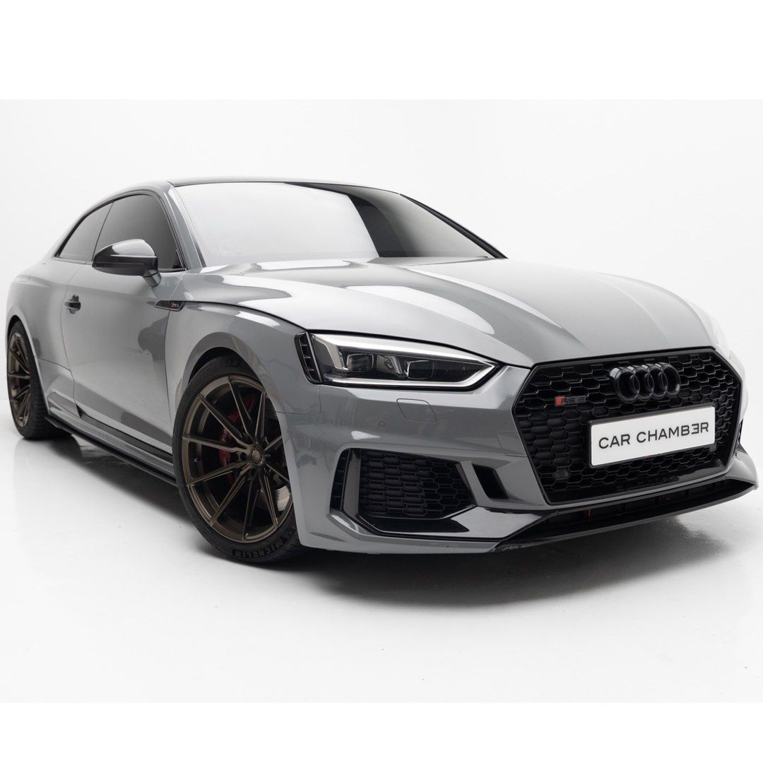 Audi RS 5 Coupe 2.9 TFSI qu tiptronic (A) (Category: Used Cars) located in Singapore. Submitted by 11vinyls (Listing ID 1376932838, Image 1). Description: New 6 months Road Tax! TTE720 Turbos, 590HP, 034Motorsports Dynamic+ Stage 3 ECU & TCU, Wagner Competition intercooler + heat exchanger, 034Motorsports control arms & Rear toe links, Factory sports exhaust, Upgraded B9.5 tail lights, all other supporting parts. Pristine Condition! Less than 3 m