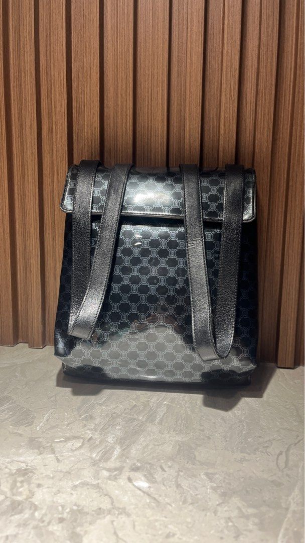 Authentic Celine Backpack (Category: Luxury Bags & Wallets) located in Trece Martires City. Submitted by imwelllovedvintage (Listing ID 1376878118, Image 1). Description: ❗️No return, no exchange unless proven fake by professional authenticators❗️ Please see original listing 🫶🏻 Check out ‘Authentic Celine Macadam PVC Backpack’, available at PHP 13,000 on #Carousell https://carousell.app.link/avjSwBMyi3b.