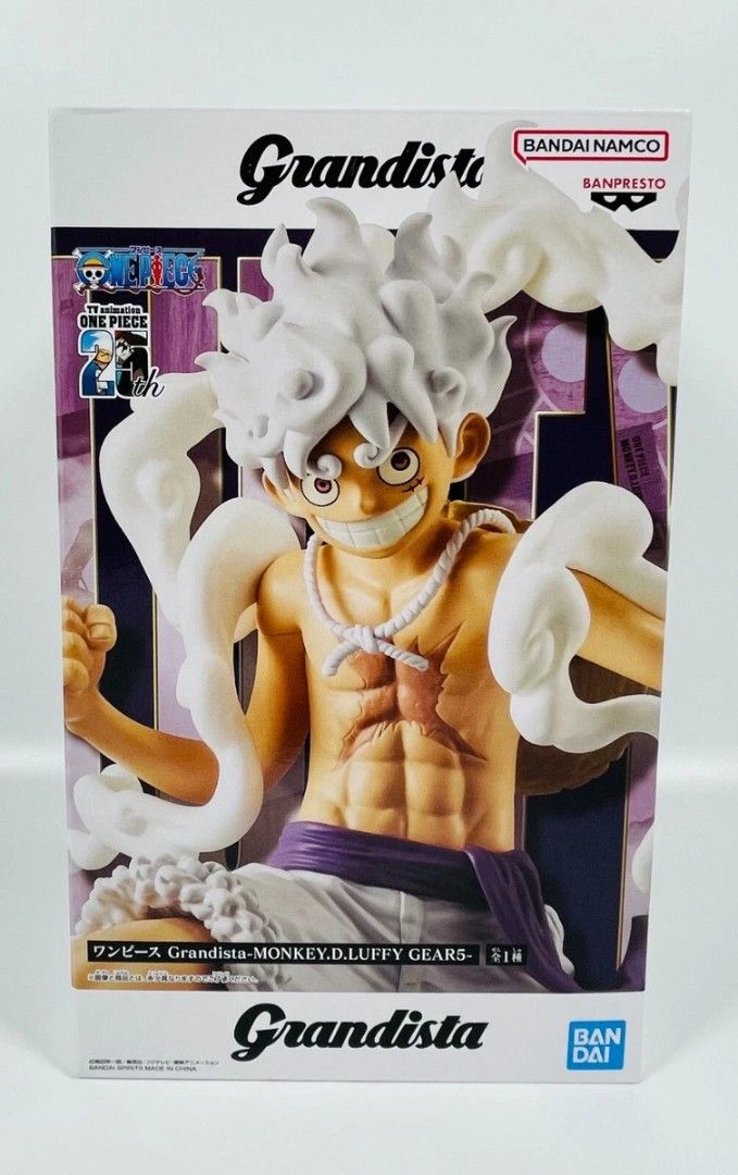 Bandai Namco One Piece Grandista Monkey D. Luffy Gear 5 Figure (Category: Toy Figures) located in Singapore. Submitted by seanbuysell (Listing ID 1376967355, Image 2). Description: - 1 for $30. [3 Sold 2 Left] - Brand new Grandista figure - Monkey D. Luffy (Gear 5) - In original packaging - Meet up at YCK, AMK or Yishun MRT.