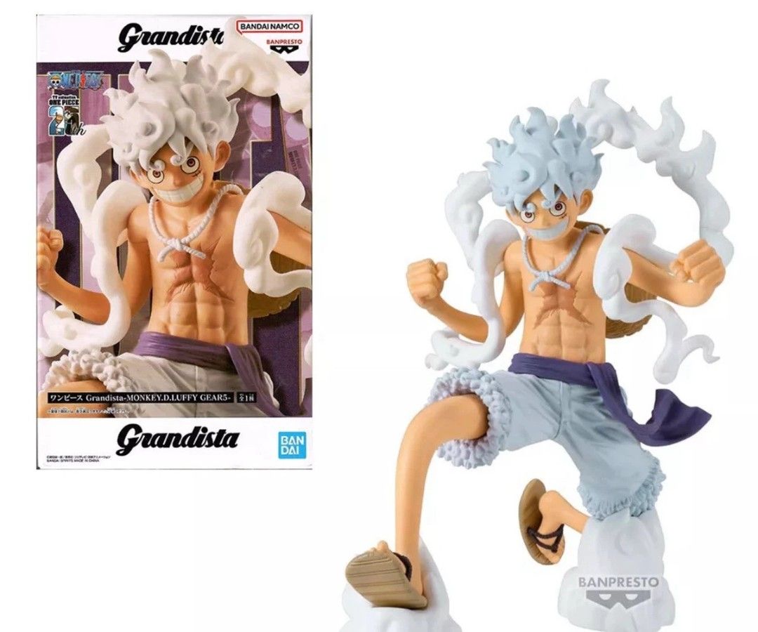 Bandai Namco One Piece Grandista Monkey D. Luffy Gear 5 Figure (Category: Toy Figures) located in Singapore. Submitted by seanbuysell (Listing ID 1376967355, Image 1). Description: - 1 for $30. [3 Sold 2 Left] - Brand new Grandista figure - Monkey D. Luffy (Gear 5) - In original packaging - Meet up at YCK, AMK or Yishun MRT.