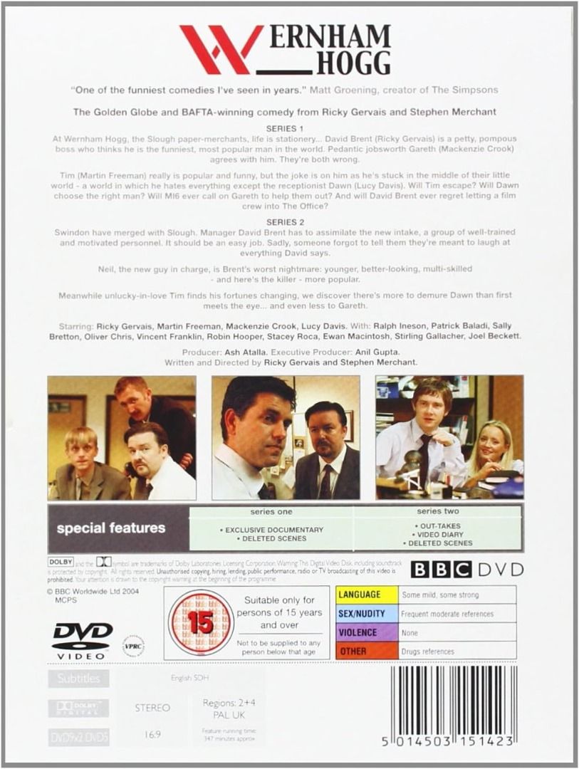 BBC The Office (UK) complete series one & two DVD 3 disc set (Category: CDs & DVDs) located in Manila. Submitted by dochju (Listing ID 1376987347, Image 2). Description: PM your offers.