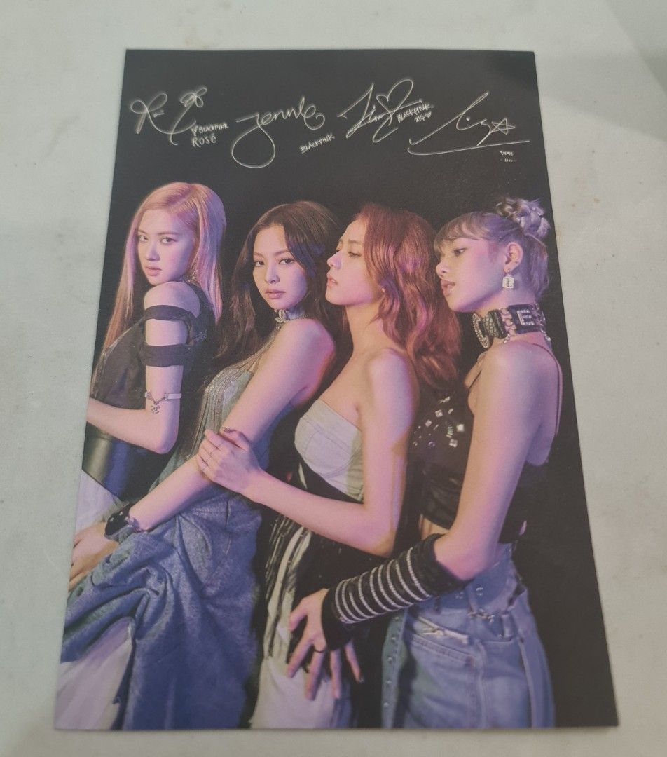 Blackpink Kill This Love POB Signed Postcard (Category: K-Wave Merchandise) located in Cagayan de Oro. Submitted by jzgozzz (Listing ID 1376976078, Image 1). Description: with freebies.