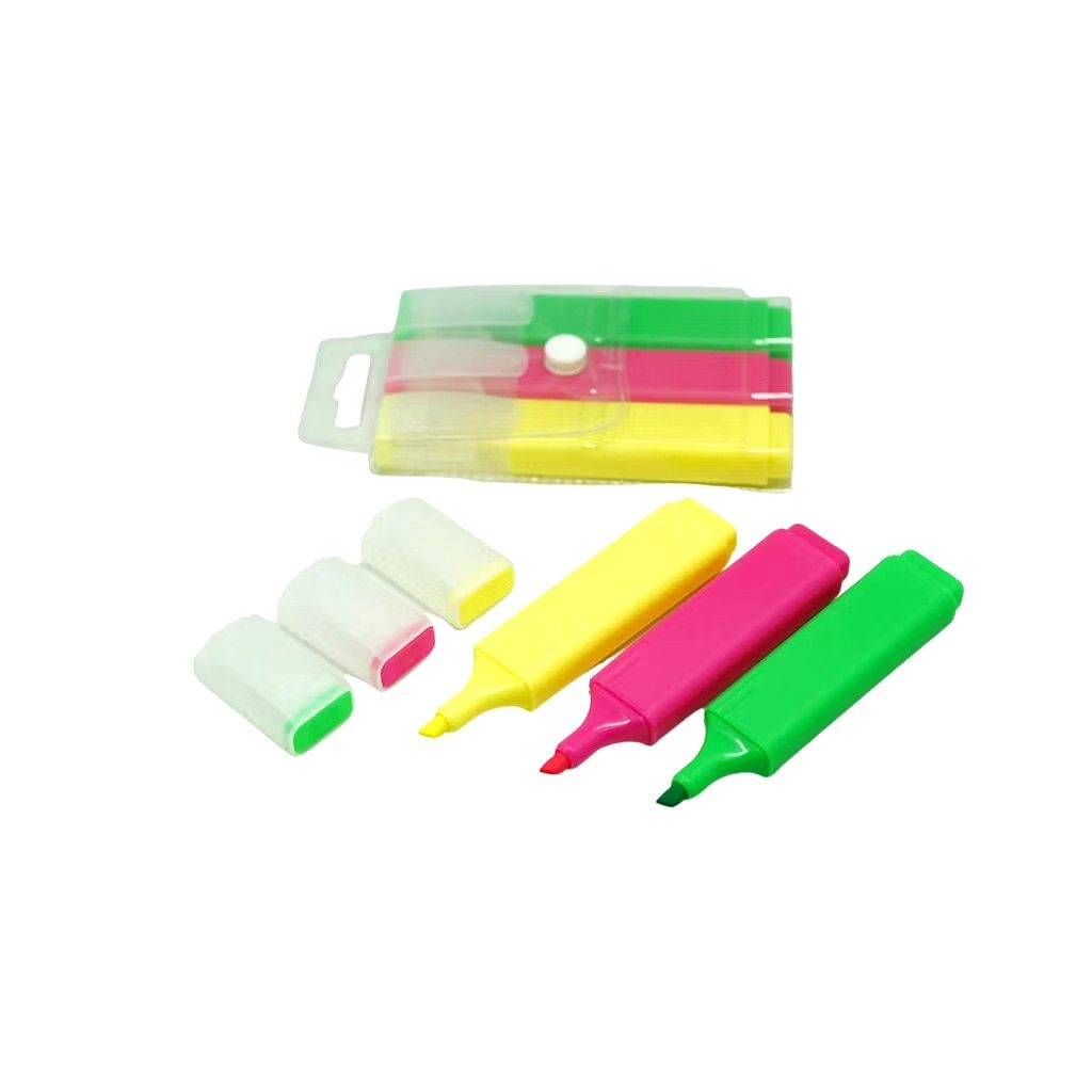BNIP Set of 3 Highlighters With Case (Category: Stationery & School Supplies) located in Singapore. Submitted by runwayjealousy (Listing ID 1376917164, Image 1). Description: Set of 3 Minimum purchase 2 packs Several packs available.