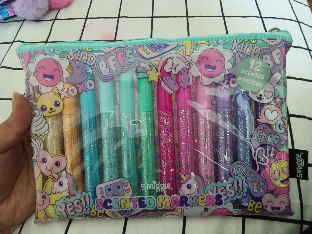 Brand new Smiggle Stationery Set scented markers (Category: Stationery & School Supplies) located in Singapore. Submitted by applezack123 (Listing ID 1376823956, Image 1). Description: Can meet at other mutual convenient MRT stations too..