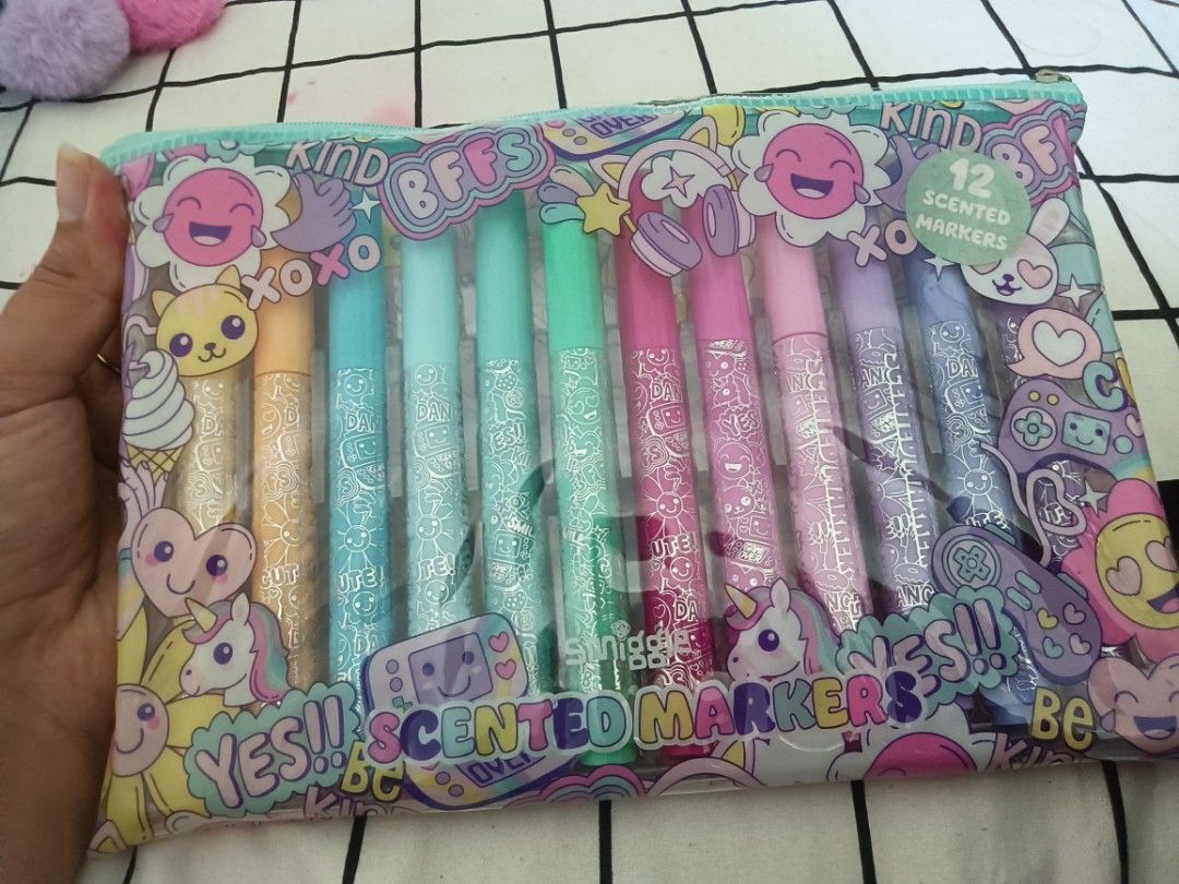 Brand new Smiggle Stationery Set scented markers (Category: Stationery & School Supplies) located in Singapore. Submitted by applezack123 (Listing ID 1376823956, Image 3). Description: Can meet at other mutual convenient MRT stations too..