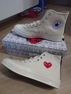 全新COMME de GARÇONS x CONVERSE白色高筒鞋64204305045378110