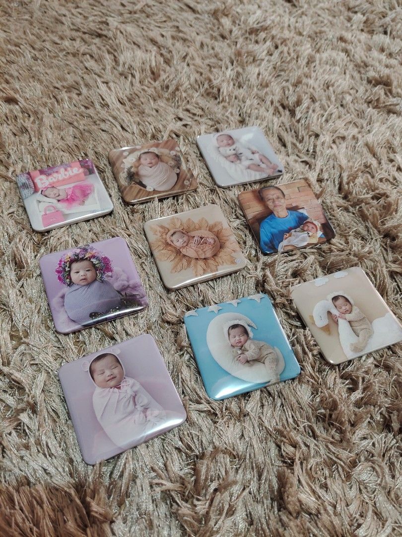 Customize ref magnet or pin button (Category: Other Merchandise) located in Bauang. Submitted by jerwinpere15921 (Listing ID 1376818605, Image 2). Description: those who want to customize their photo or favorite kpop idol and anime characters into ref magnet and pin button just send me photos 3 pcs for 100 pesos high quality print non fade.