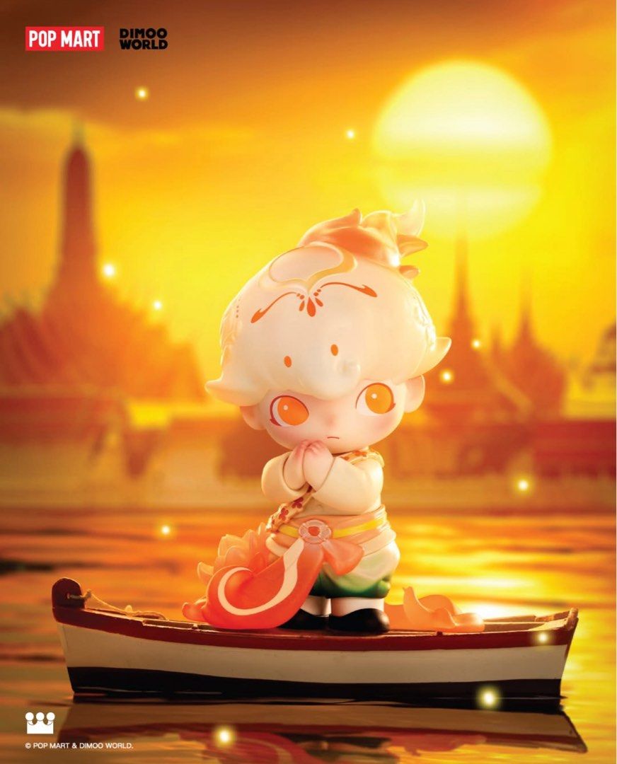 Dimoo flaming lotus figure 100% Thailand exclusive, Hobbies & Toys