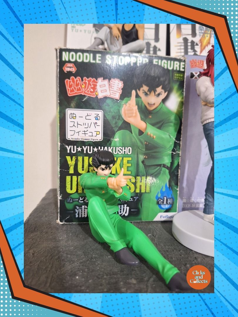 Ghost Fighter / YuYu Hakusho Anime figures Eugene (Category: Figurines & Statues) located in Meycauayan. Submitted by clicksandcollects (Listing ID 1376934710, Image 2). Description: Ghost Fighter / YuYu Hakusho anime figures Yusuke / Eugene FurYu (BIB) - 850 Kurama / Dennis FurYu - 850 Hiei / Vincent FurYu - 850 Kurama DXF pink - 590 Kurama DXF wolf (MISB) - 850 If set: 3,900 + Freebie of 2 IK Prize G --- 💵 GCash or Maya 🚛 J&T, LBC, Lalamove, 