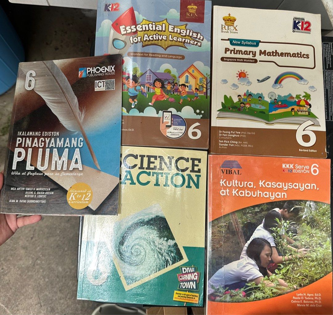 Grade 6 & Grade 7 Books (all for 1k) (Category: Textbooks) located in Manila. Submitted by claireposs79274 (Listing ID 1376824808, Image 1). Description: Grade 6 & Grade 7 Books can be used as reference ,might be old editions but still in good condition..