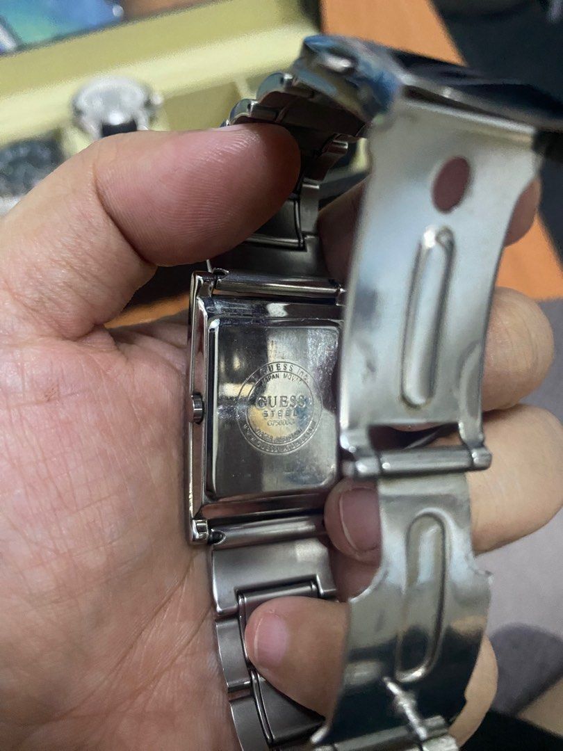 Guess Watch (Category: Luxury Watches) located in Malabon City. Submitted by sherwin02 (Listing ID 1376922435, Image 2). Description: Authentic Guess Watch for Men slightly used .