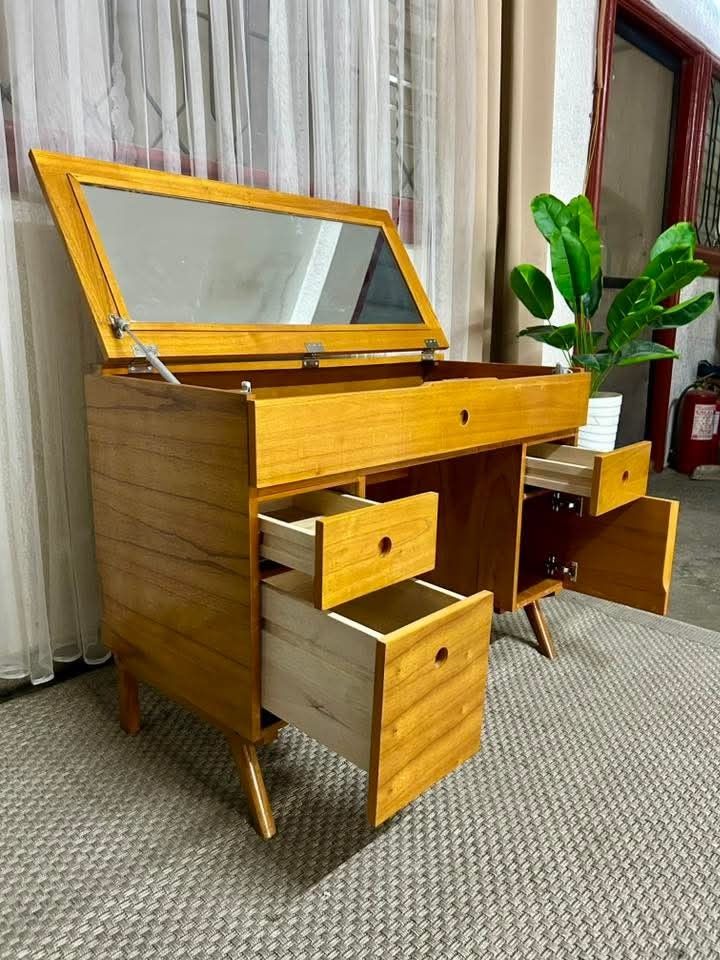 Imported Solid Wood 2in1 Study n Vanity Table with Drawers from Japan (Category: Tables & Sets) located in Valenzuela. Submitted by jenelyn6 (Listing ID 1376948280, Image 3). Description: Imported Solid Wood 2in1 Study n Vanity Table with Drawers from Japan P11,900 Only 39x20x20in Super Ganda Solid Wood 2in1 Study table Vanity Dresser Heavy Duty No issue Good Condition Minor Scratch Goods na Goods From Japan.