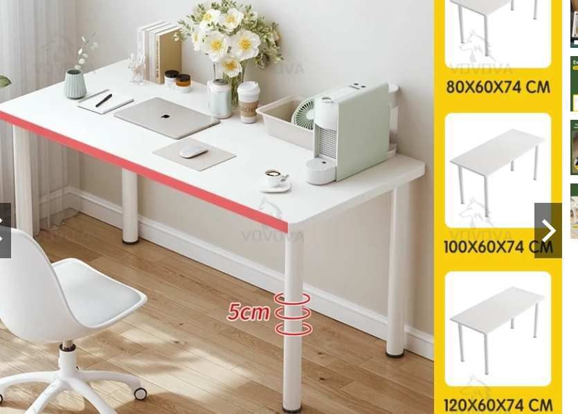 Jh 100x60x74cm COMPUTER TABLE LAMINATED WOOD (Category: Tables & Sets) located in Manila. Submitted by dolorchris69891 (Listing ID 1376820200, Image 1). Description: 100x60x74cm COMPUTER TABLE LAMINATED WOOD WHITE METAL STAND EASY TO ASSEMBLE.