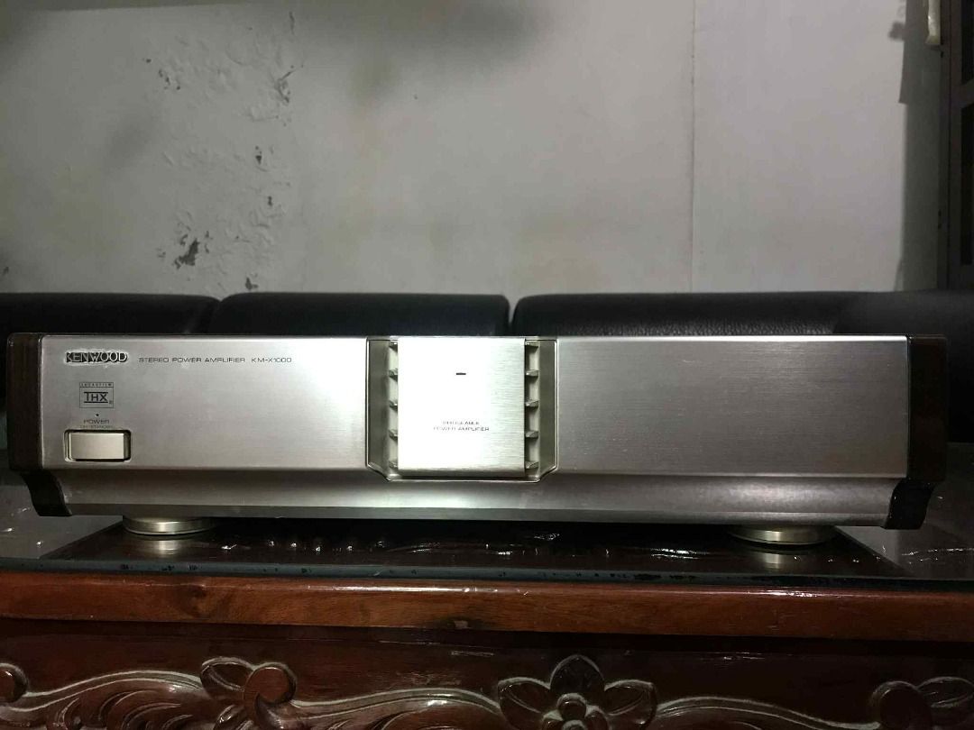 Kenwood KM-X1000 THX Amplifier (Category: Soundbars, Speakers & Amplifiers) located in Bulacan. Submitted by sweet_spot09 (Listing ID 1376934004, Image 2). Description: Certified THX Power Amplifier Stereo/Bridge Mono 110v/220v 50/60Hz.