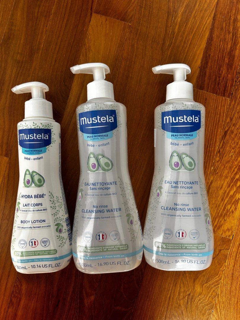 Mustela Hydra Lotion & Cleansing Water (Category: Baby Toiletries & Grooming) located in Singapore. Submitted by potatosnub (Listing ID 1376882955, Image 1). Description: BN lotion 300ml and no rinse cleansing water 500ml Take all for $25. Add $4 for courier..