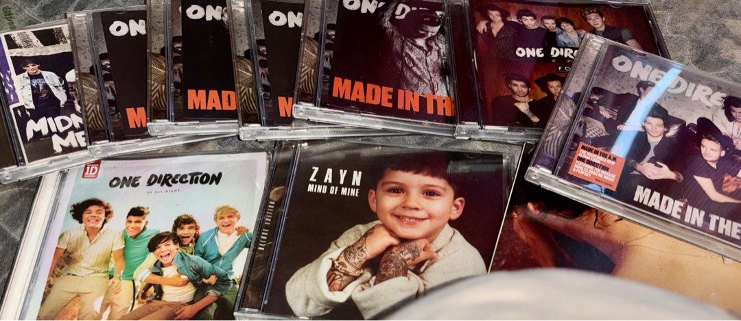 One Direction Albums/CDs (Category: CDs & DVDs) located in Bacoor. Submitted by fmax19 (Listing ID 1376815283, Image 1). Description: Price Each: 350 Pesos One Direction Albums/CDs Midnight Memories Made in the A.M. (Group and Solo Versions) Harry and Niall - Sold Four Up All Night Mind of Mine (Zayn) - Sold Harry Styles (Album).