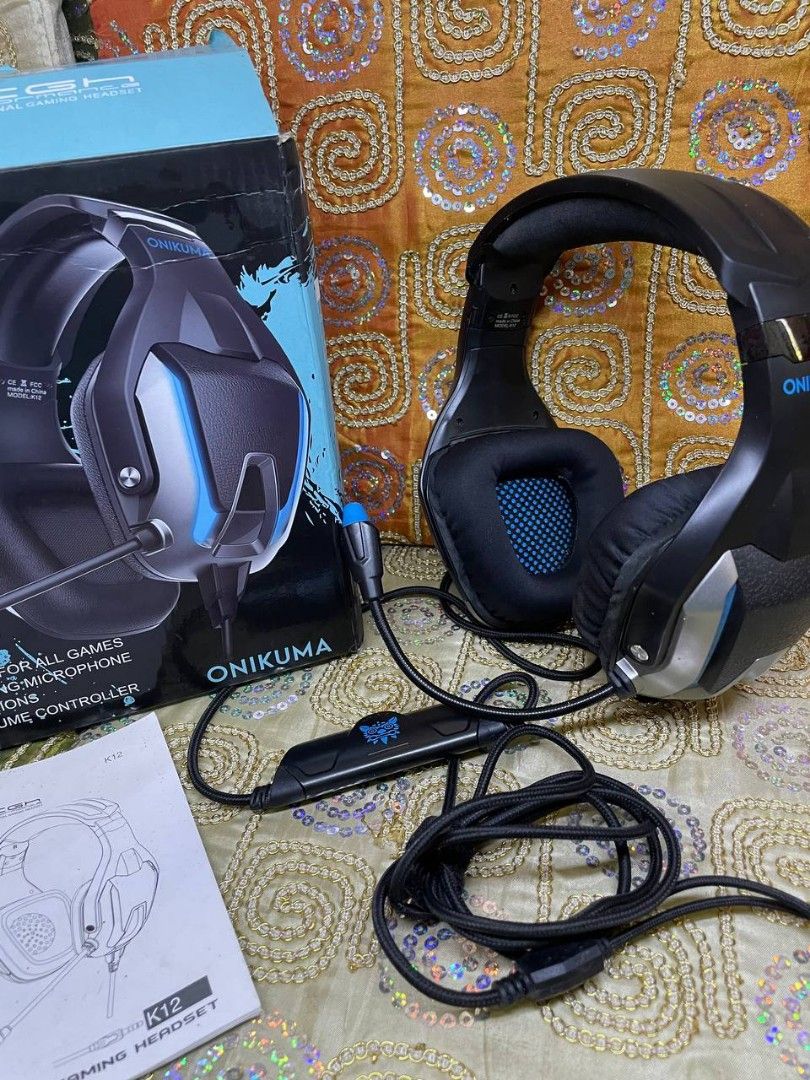 ONIKUMA K12 Gaming Headset (Category: Headphones & Headsets) located in Manila. Submitted by guicojesse39048 (Listing ID 1376860434, Image 2). Description: 🎧 FOR SALE: ONIKUMA K12 Gaming Headset 💙 HD Sound | Built-in Mic | Black-Blue Edition Selling my Onikuma K12 Gaming Headset — Bought last May 22, 2024 and it’s barely used. Super solid audio and comfy for long gaming or online calls. ✅ 🔹 Features: ✅ HD Surround Sound – immersive for gaming 