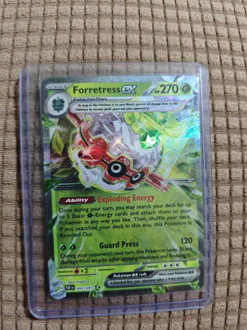 Pokemon EX Forretress EX 270 HP Stage Card, Hobbies Toys, Toys