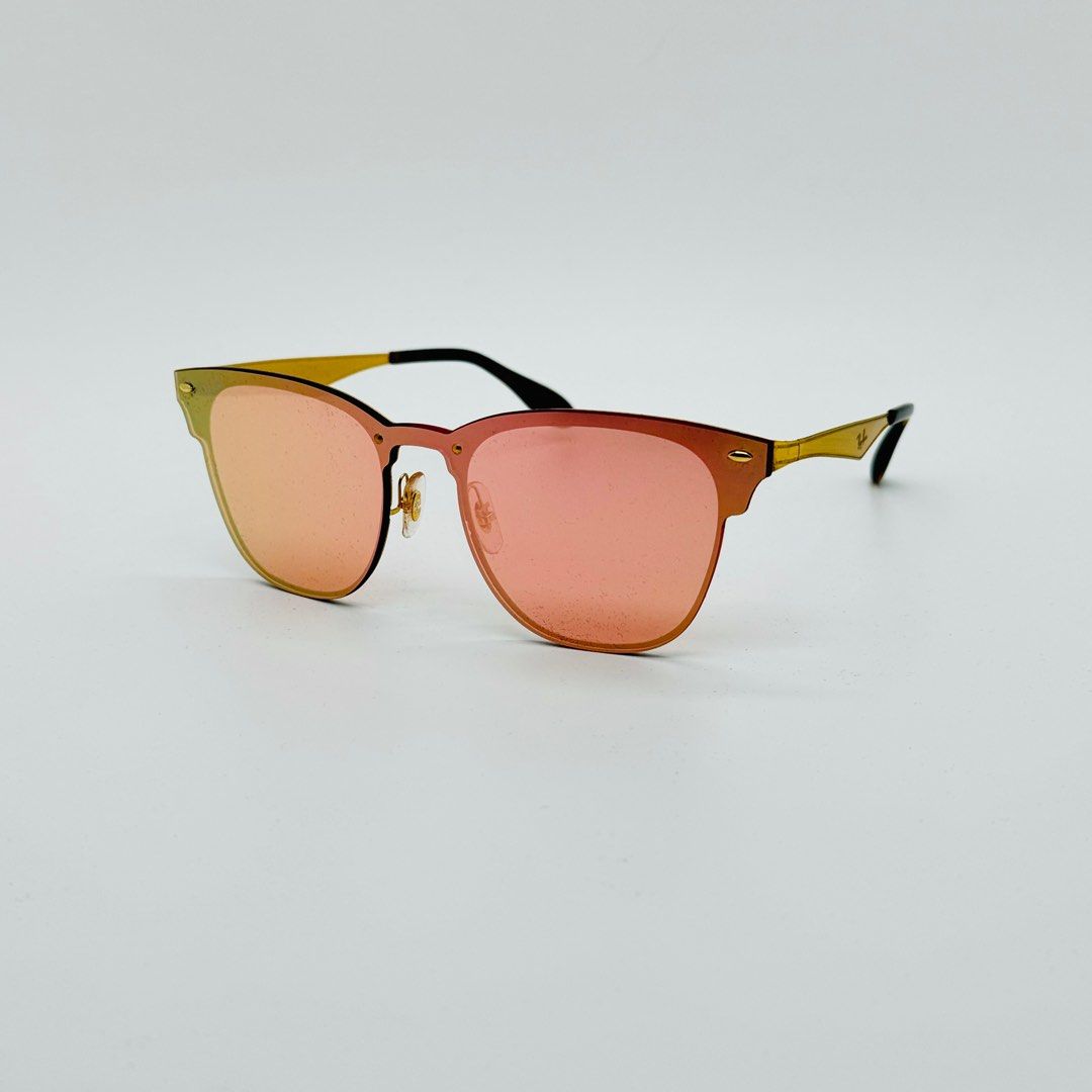 Rayban RB3576N 9039/V0 Blaze Clubmaster Bronze Copper w/ Red