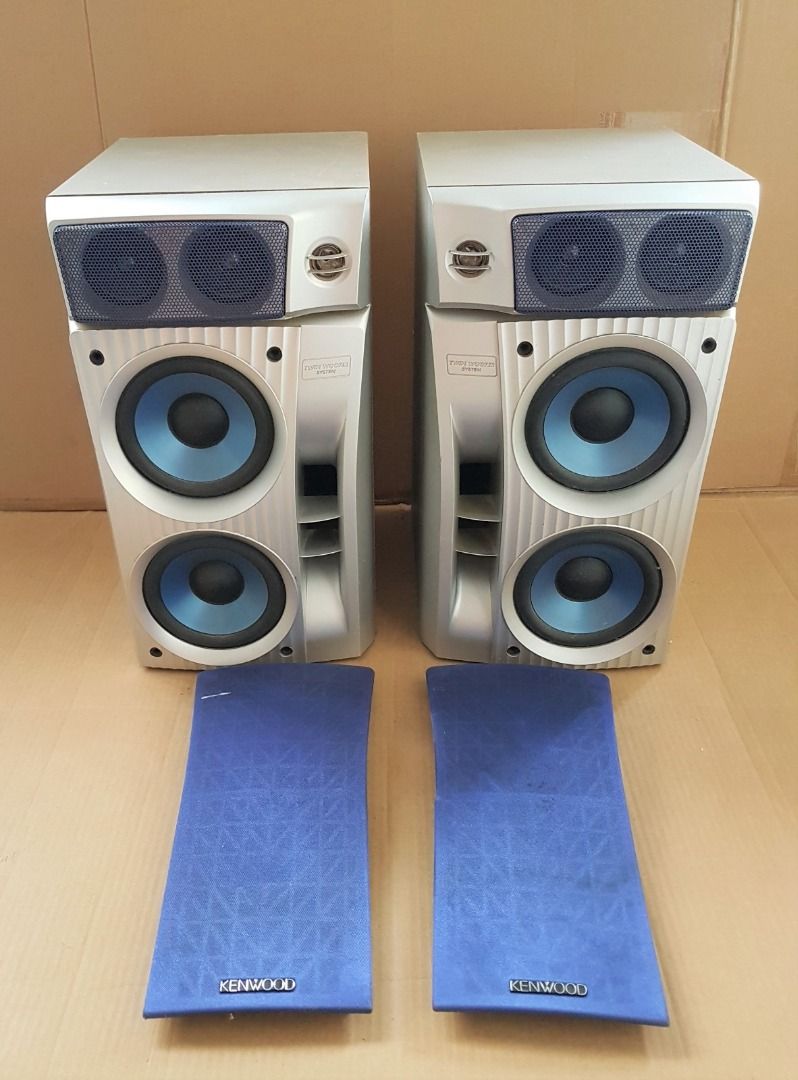 Retro Kenwood 3-Way 5 Speaker System, Japan, Model LS-N773, Stereo HIFI 280 Watts Loudspeakers, Vintage Sound System, Sensational, Sleek Design, Sophistication, Rare Collectibles, Home Entertainment, Decorative Display, Studio Exhibit, Movie Props (Category: Soundbars, Speakers & Amplifiers) located in Singapore. Submitted by grabsomething4u (Listing ID 1376874424, Image 2). Description: Retro Kenwood 3-Way 5 Speaker System, Japan, Model LS-N773,
