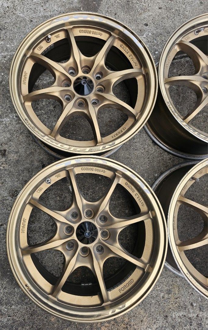 Rim mugen 15x7jj et38 copy pcd 100 114, Auto Accessories on Carousell